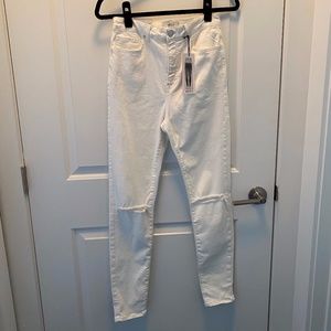NWT Forever 21 White High Rise Skinny Jeans